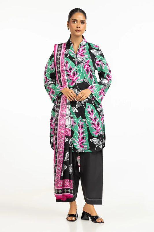 3PC Jacquard Printed Suit IUSTKSD