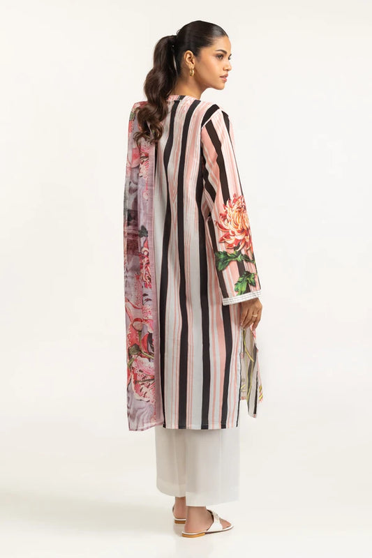 3PC Lawn Printed Suit IUSTKSD