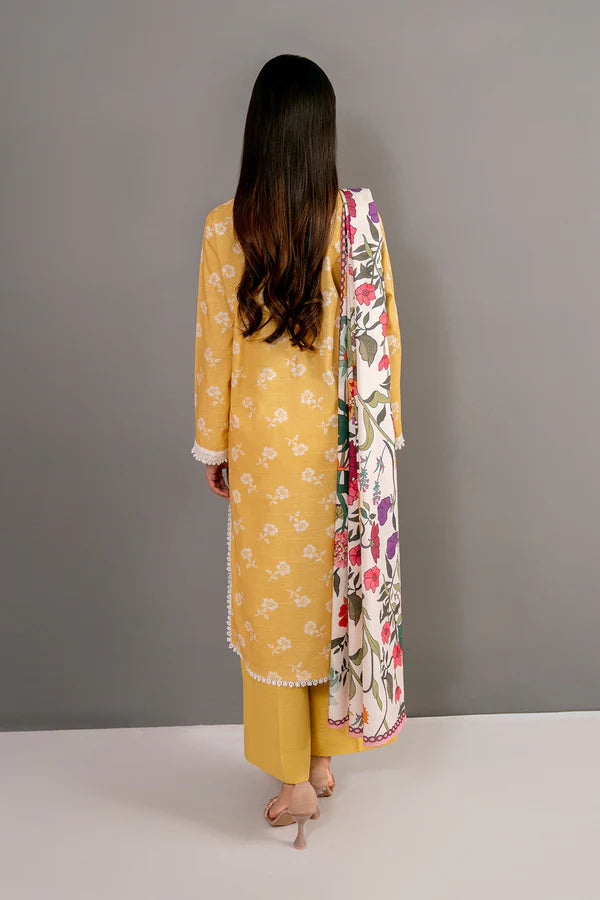 Embroidered - 3 Pc Khaddar Suit