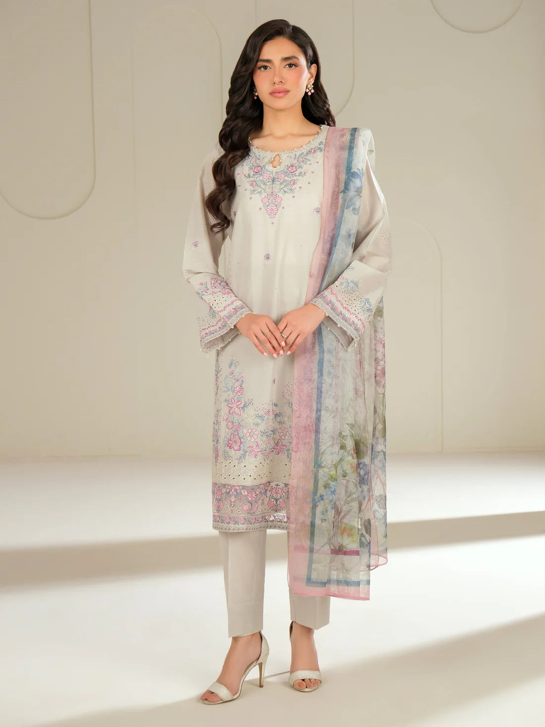 3 Piece Lawn Suit-Embroidered