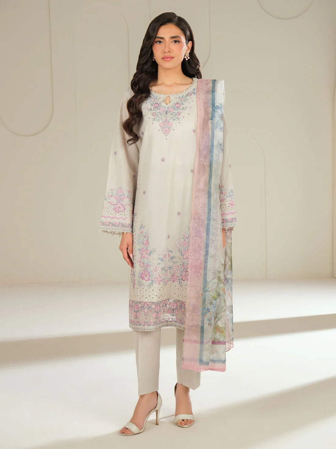 3 Piece Lawn Suit-Embroidered