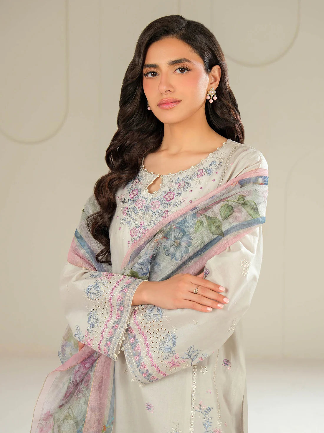 3 Piece Lawn Suit-Embroidered