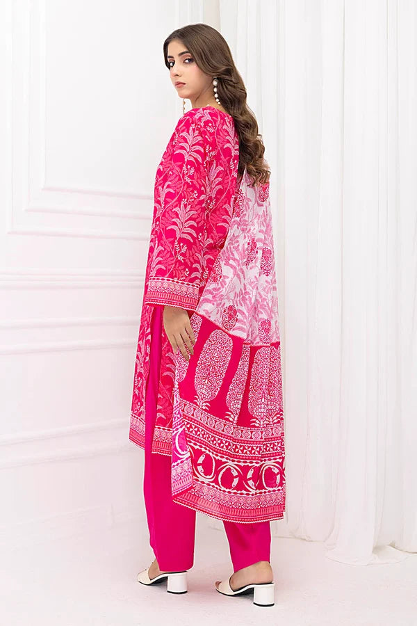 3 Piece Unstitched Printed Lawn Suit CLP-
