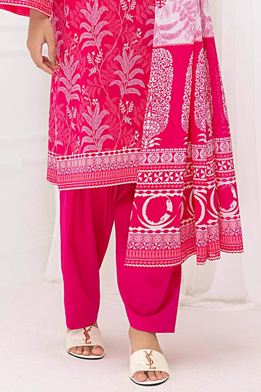 3 Piece Unstitched Printed Lawn Suit CLP-